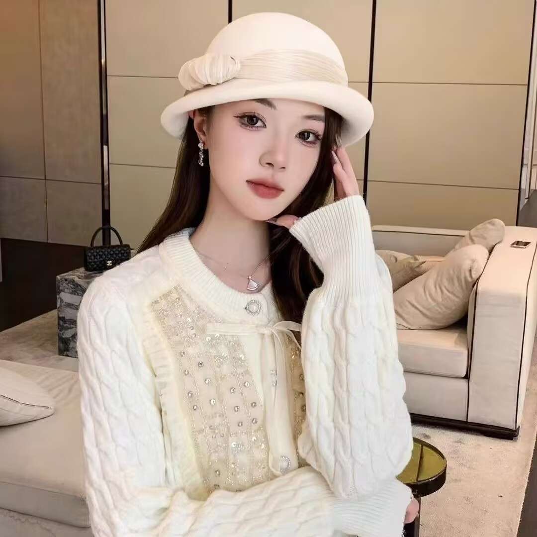 ベレー帽 なめらかシルエット巻き帽子