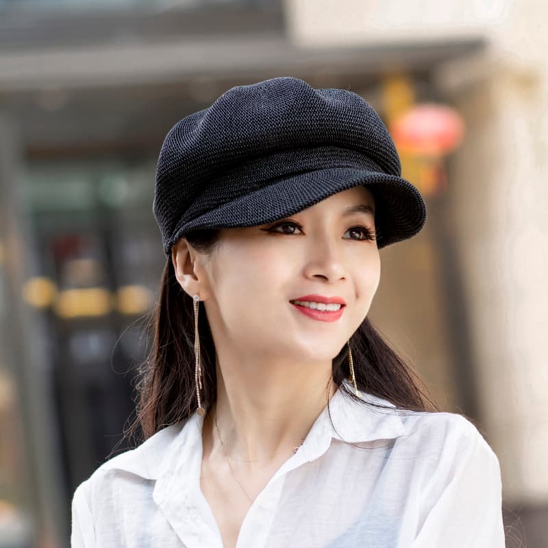 ベレー帽 優美な春夏シーズンのペーパーキャスケット