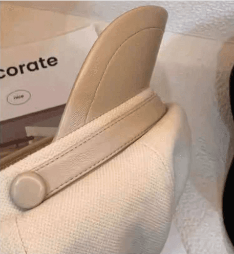 職人仕立て 八角帽子 皮革アクセント ベレー帽