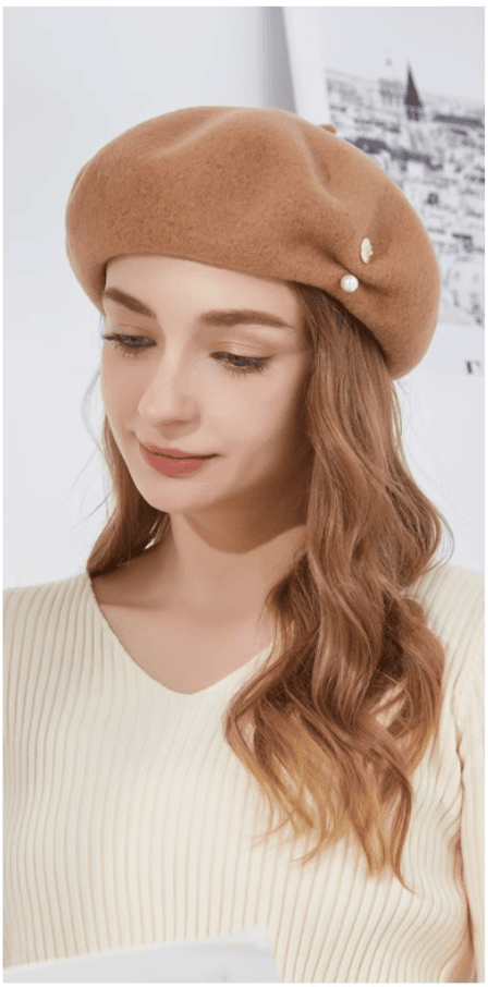 上質ウール ふんわりベレー帽