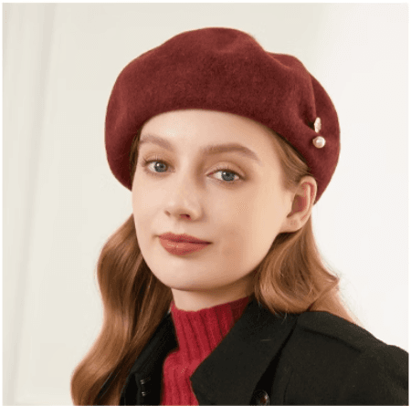 上質ウール ふんわりベレー帽