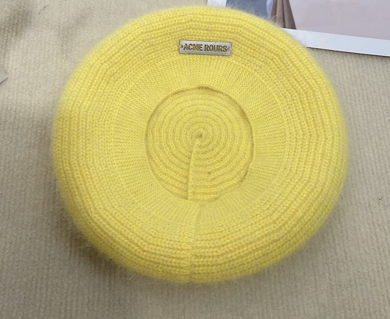 ベレー帽 ふんわりモコモコ あったかベレー帽