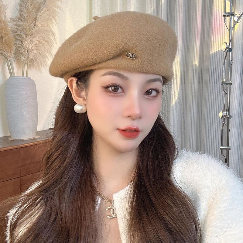 ベレー帽 上質ウール素材のアーティストベレー帽