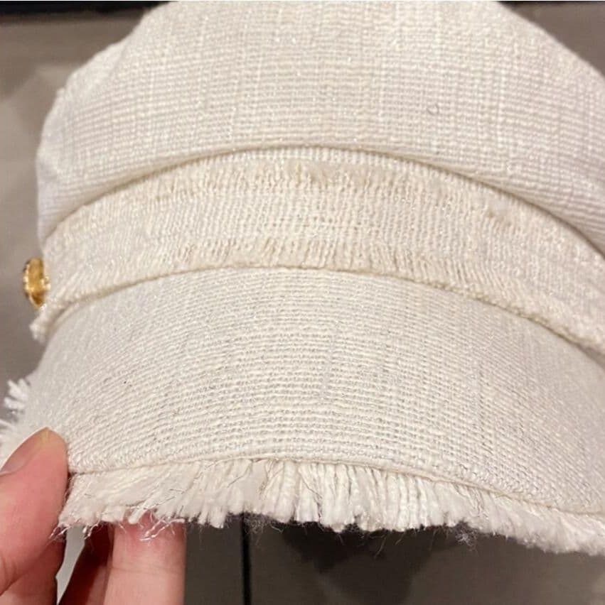 ウール調八角帽 女性用ベレー帽 つば付き画家帽 春秋