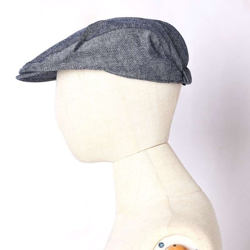 シンプル デニムベレー帽