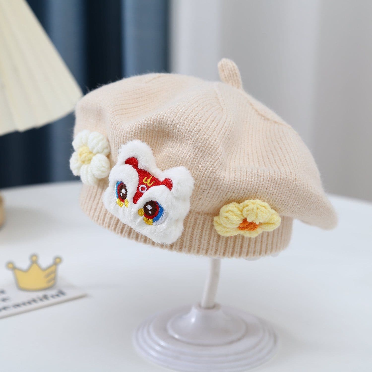 ふわもこうさぎベレー帽
