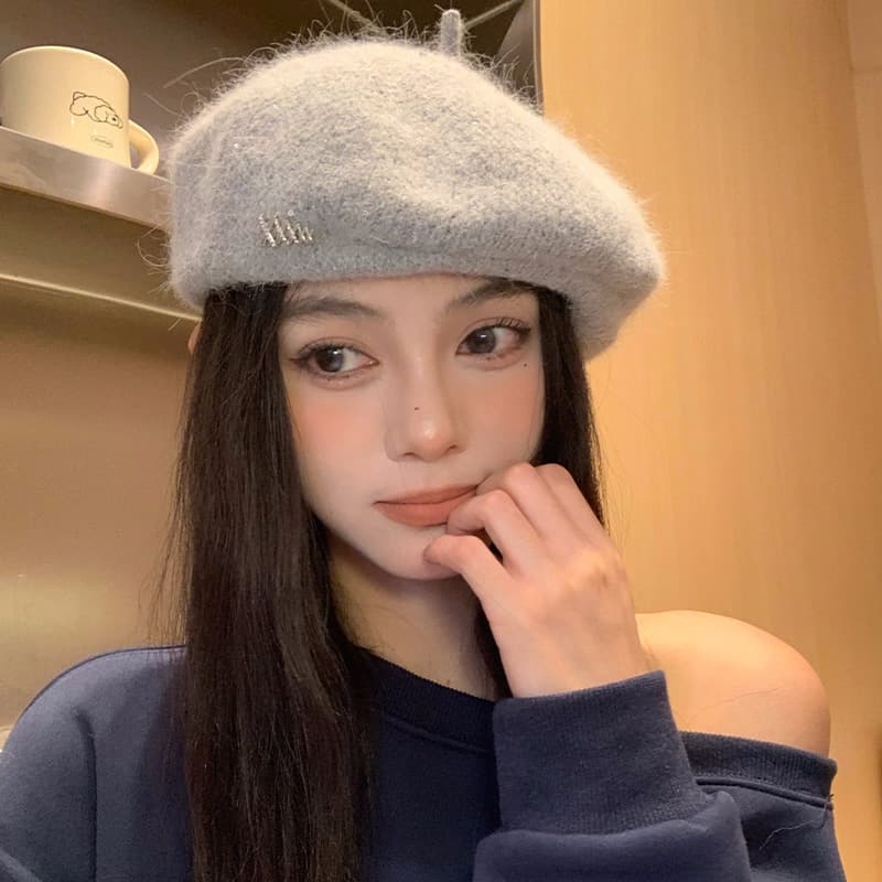 ふわもこベレー帽