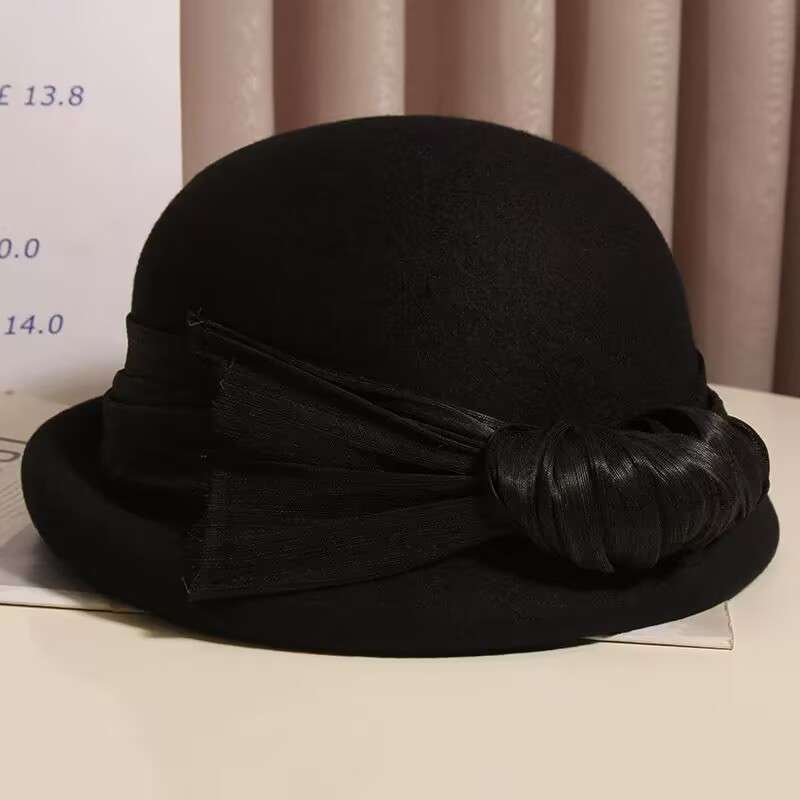 ベレー帽 なめらかシルエット巻き帽子