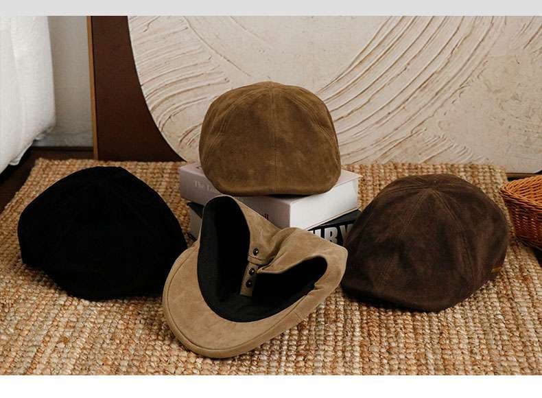 ふんわりボアベレー帽