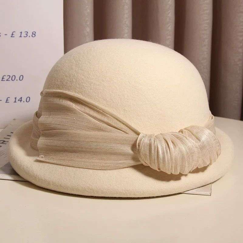 ベレー帽 なめらかシルエット巻き帽子