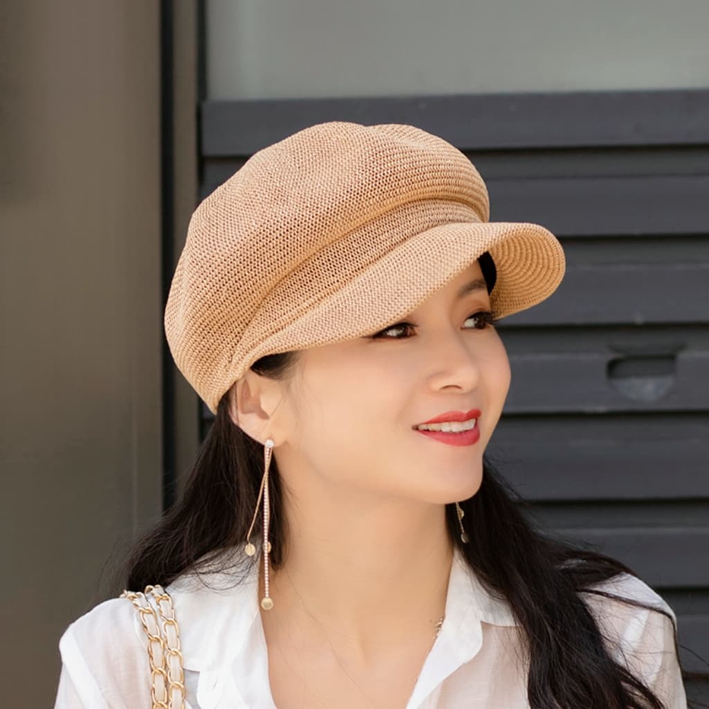 ベレー帽 優美な春夏シーズンのペーパーキャスケット