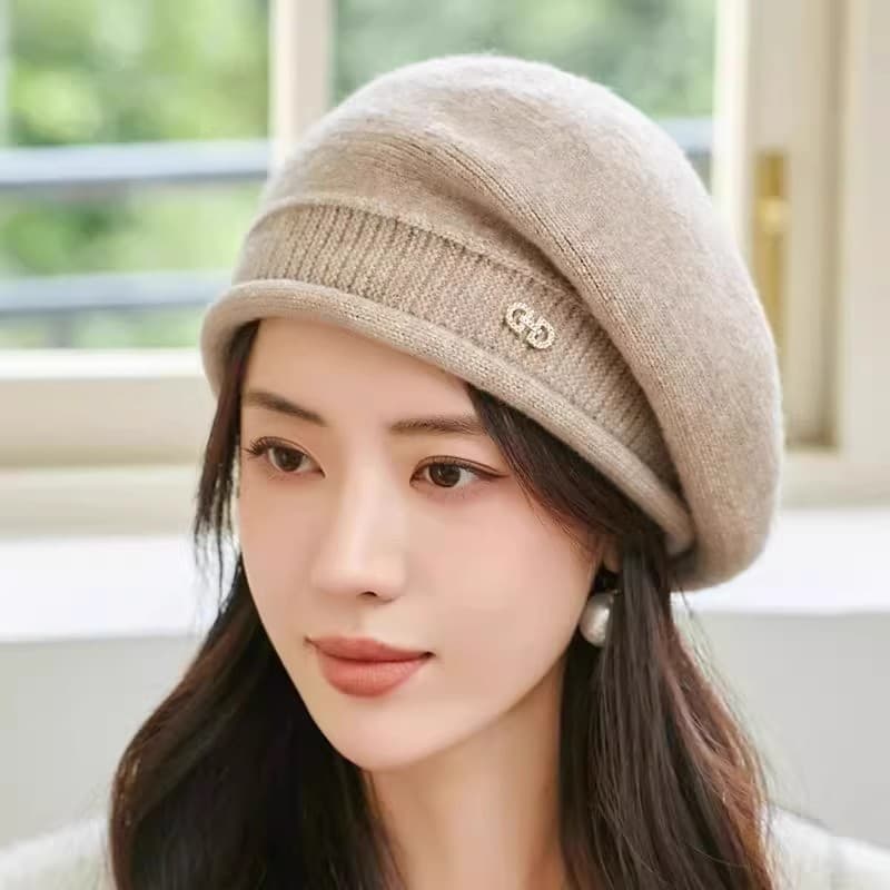 ベレー帽 ふんわり優美なあったかベレー