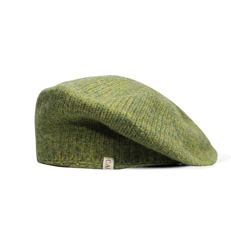 ふんわりモヘアニットベレー帽