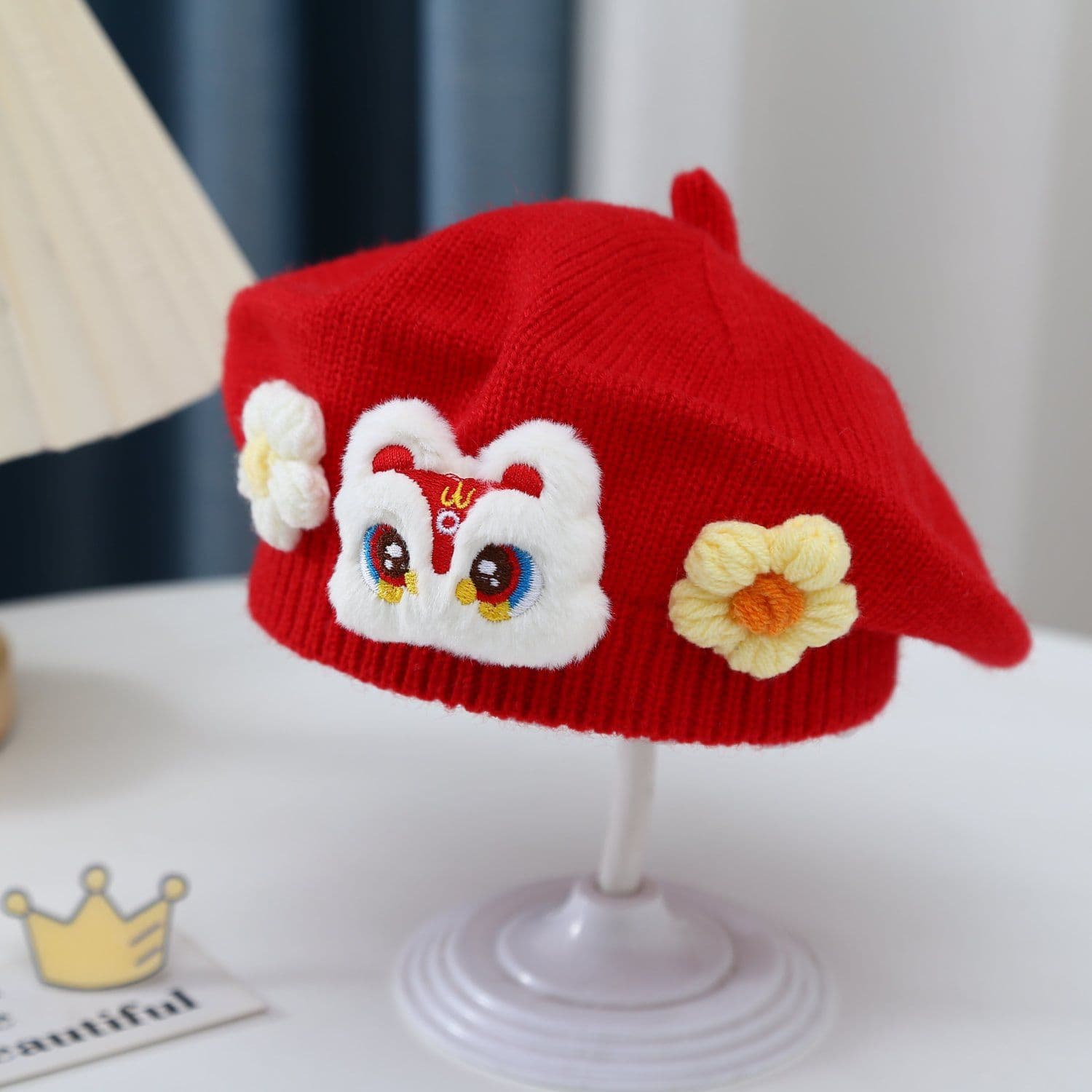 ふわもこうさぎベレー帽