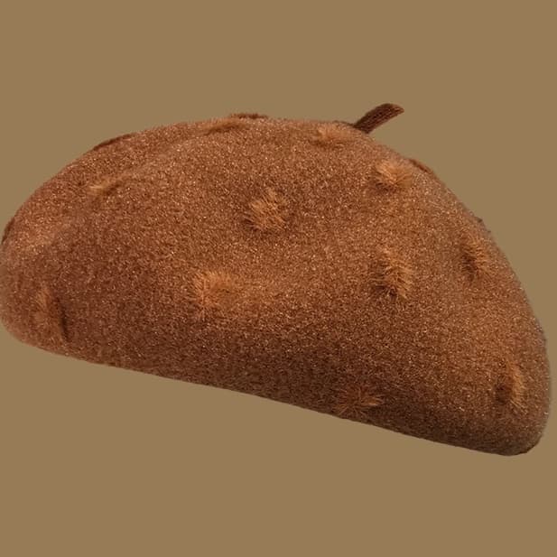 ふんわり暖かベレー帽