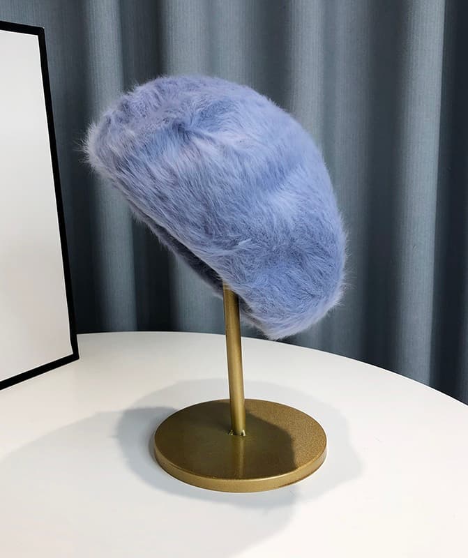 ベレー帽 ふわもこ上質ベレー帽