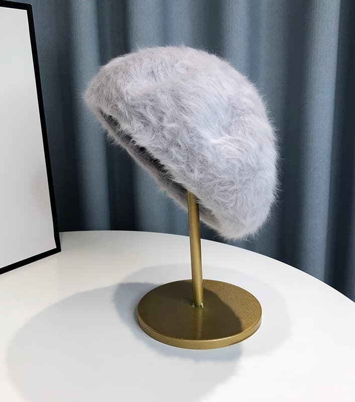 ベレー帽 ふわもこ上質ベレー帽