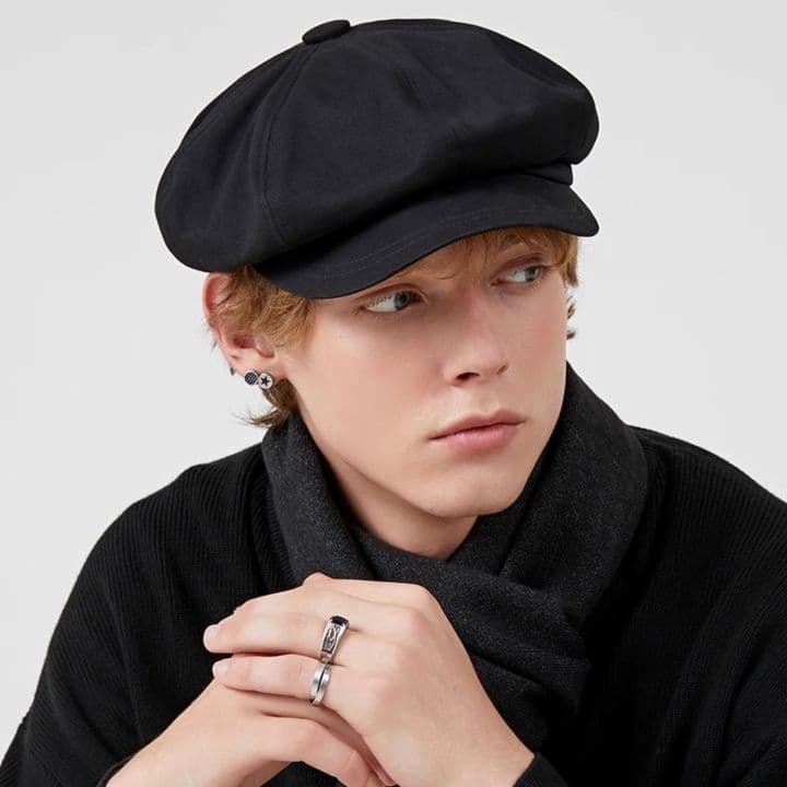 ベレー帽 八枚はぎの職人仕立て帽子