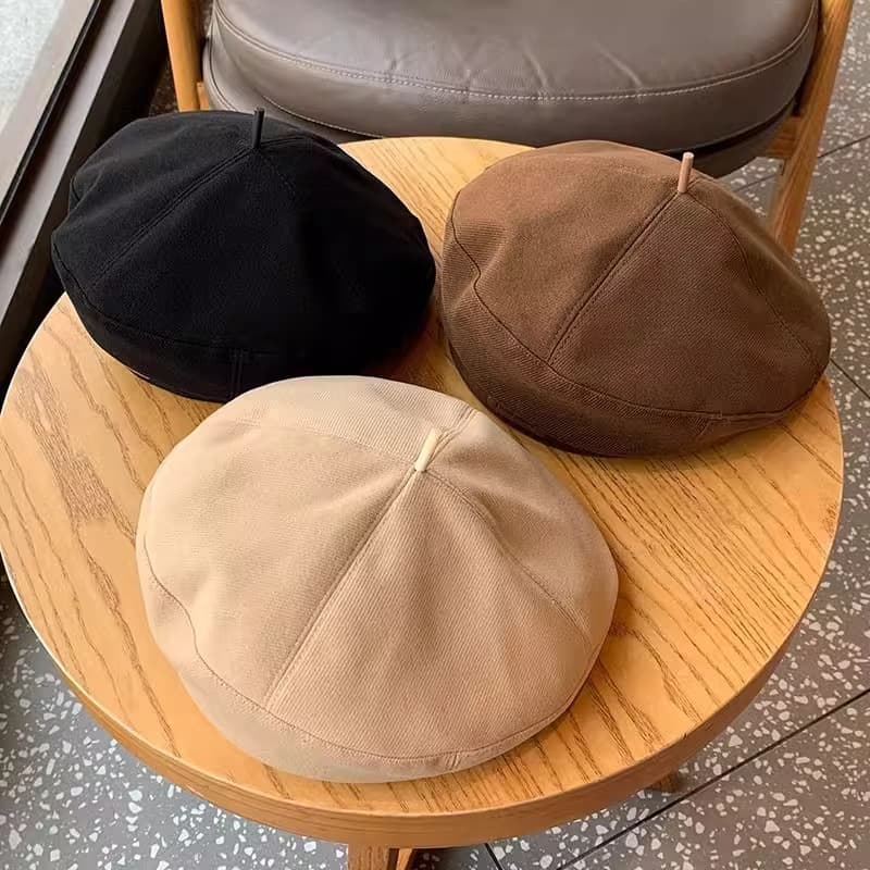 ベレー帽 クラシック八角形ウールベレー帽