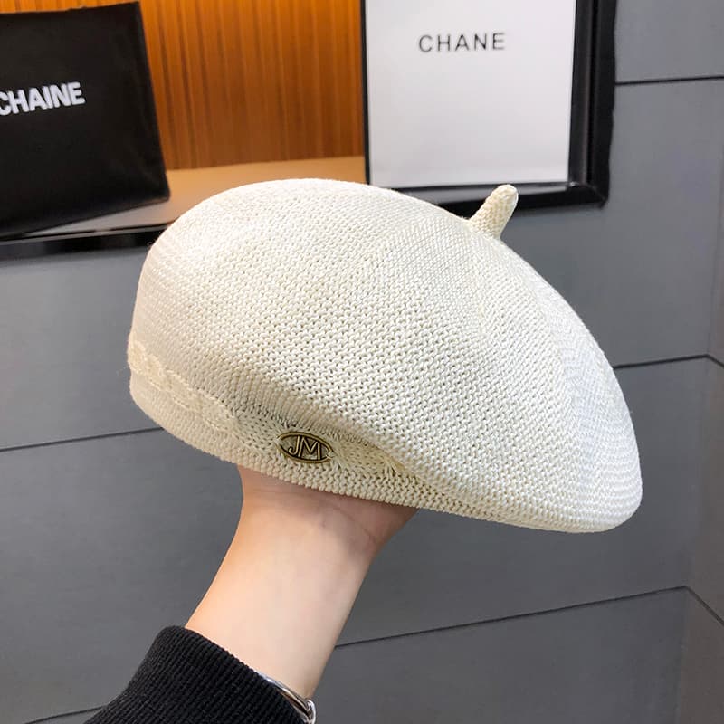ベレー帽 洗練されたレディース八角形ベレー帽