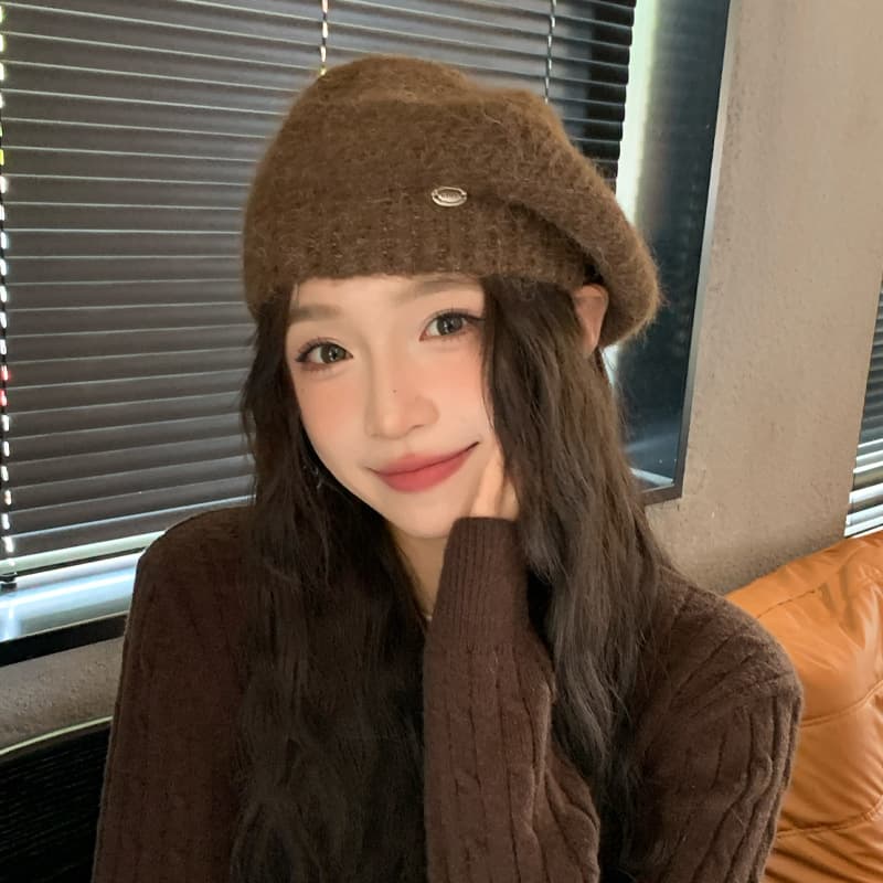 ふわもこ リボンベレー帽